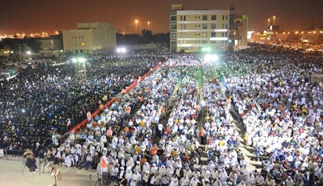 تصاویری از تجمع گسترده بحرینی ها در منامه