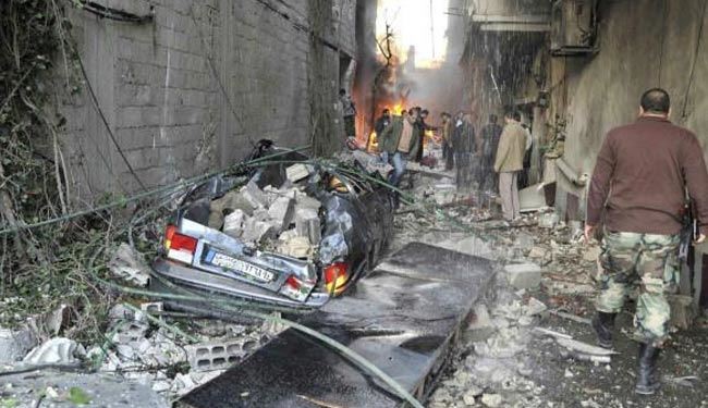 انفجار تروریستی در منطقه الوعر شهر حمص