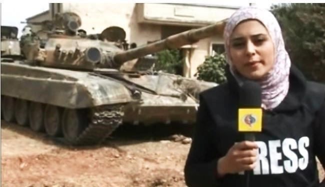 عیادت استاندار حمص از خبرنگار زن العالم در سوریه