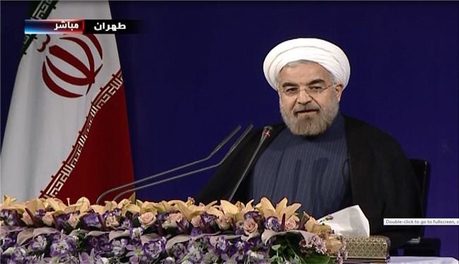 روحاني:الشعب الايراني عازم على التعامل بعزة مع العالم