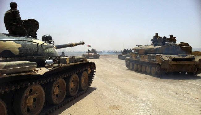 الجيش السوري يستهدف المسلحين داخل مطار 