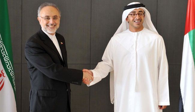 الإمارات تعرب عن أملها بتعزيز العلاقات الثنائية مع إيران