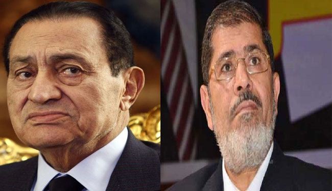 القضاء المصري يقرر استمرار حبس مرسي و مبارك