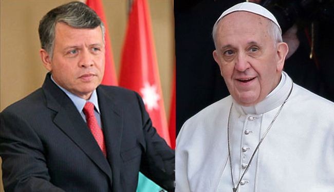 الفاتيكان والاردن: الحوار هو الخيار الوحيد في سوريا