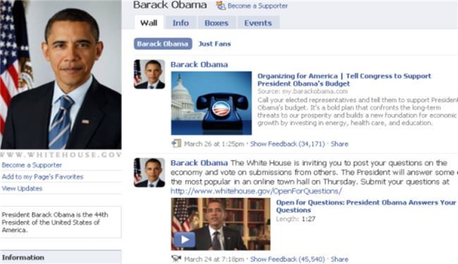 طرفداران سوریه صفحه اوباما را بمباران کردند
