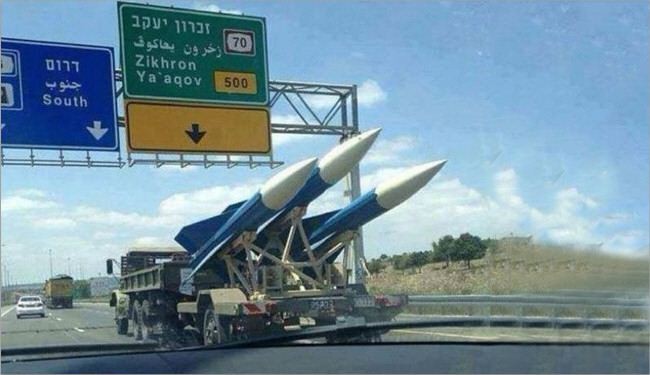صواريخ إسرائيلية غير تقليدية على حدود الاراضي المحتلة مع سوريا
