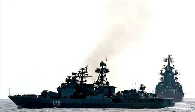 ناوگان دریایی روسیه وارد مدیترانه شد