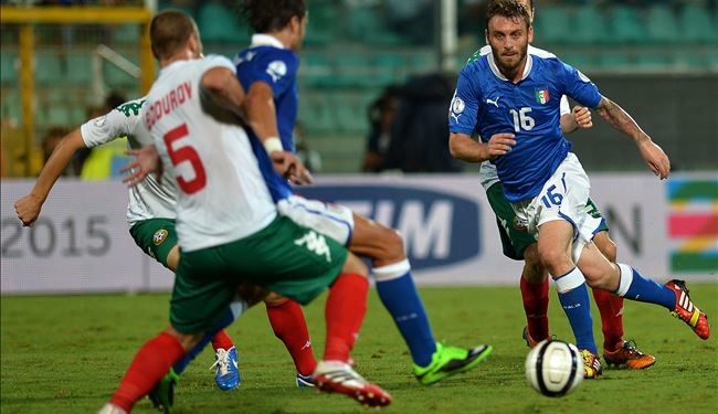 ايطاليا تتخطى بلغاريا وتقترب اكثرمن التأهل