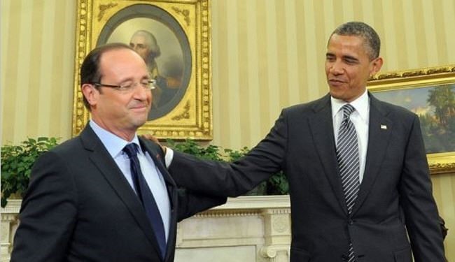 هولاند واوباما: نفضل الحل الدبلوماسي لازمة سوريا
