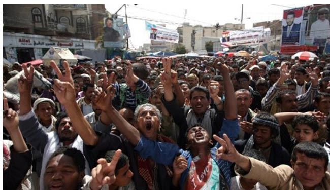 تظاهرات بزرگ ضد آمریکایی در صعده یمن