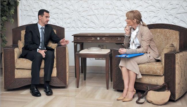 ماذا قال الأسد  في لقائه مع برلمانية اوروبية بارزة؟