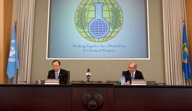 خبراء الاسلحة الكيميائية يبدأون تحقيقاتهم بسوريا الثلاثاء