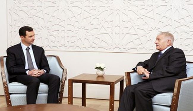 دیدار فرستاده ویژه محمود عباس با بشار اسد