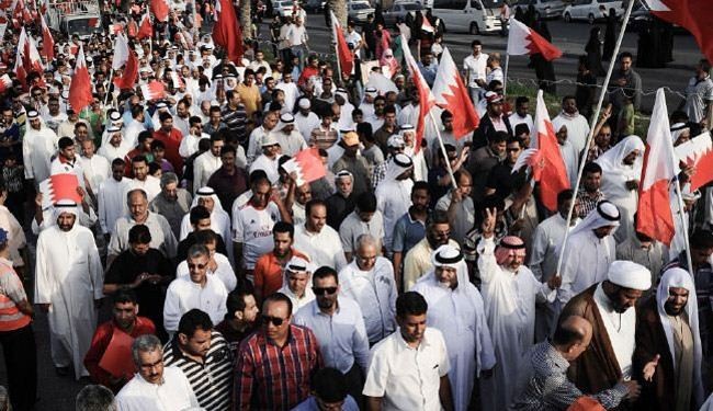 تظاهرات حاشدة في البحرين قرب الحي المالي
