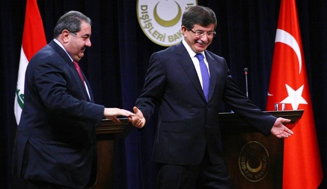 وزرای خارجه عراق و ترکیه با هم دیدار کردند
