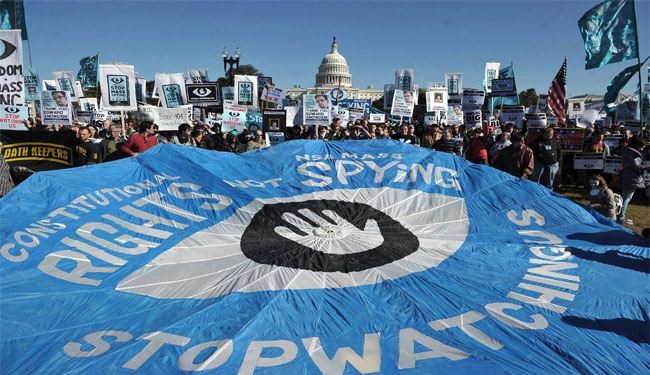 الآلاف يتظاهرون في واشنطن ضد وكالة الامن القومي