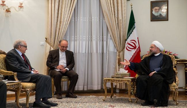 روحاني يدعو لطرد المجموعات الارهابية من سوريا