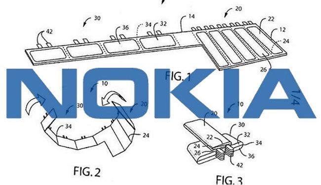 نوكيا تسجل براءة اختراع بطارية قابلة للطي