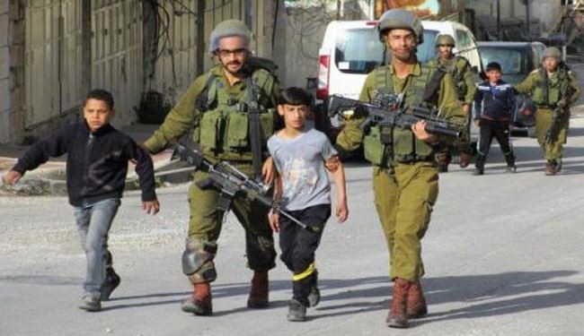 كيان الاحتلال يحتجز 4 اطفال فلسطينيين في الضفة