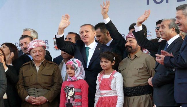برزاني وإردوغان یدعوان لمصالحة بين الأتراك والأكراد
