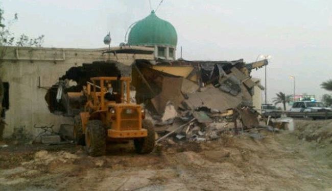 هدم المساجد سياسة لطمس المذهب الجعفري بالبحرين
