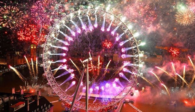 تصاویر جشن آغاز سال نو میلادی در جهان