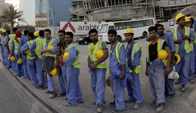 تداوم استثمار کارگران در قطر