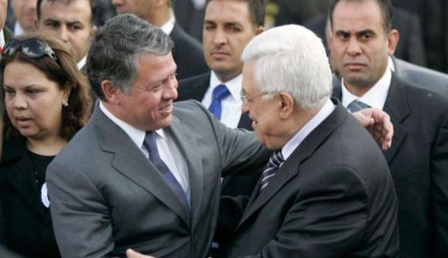 عباس يناقش مع الملك الاردني محادثات التسوية مع اسرائيل