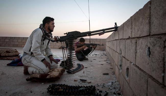 درگیری داعش و گروه های مسلح در رقه