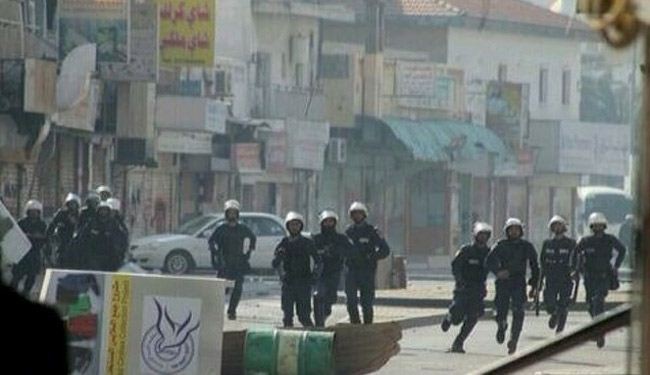 قوات النظام البحريني تقمع مسيرات احياء ذكرى ثورة 14 فبراير