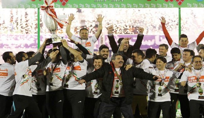 تراكتور سازي تبريز يحرز لقب كأس ايران