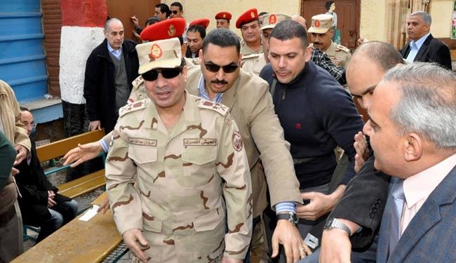 حضور وزیر دفاع مصر در انتخابات قوت گرفت
