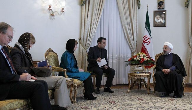 الرئيس روحاني يؤكد استعداد ايران لاقامة علاقات بناءة مع اوروبا