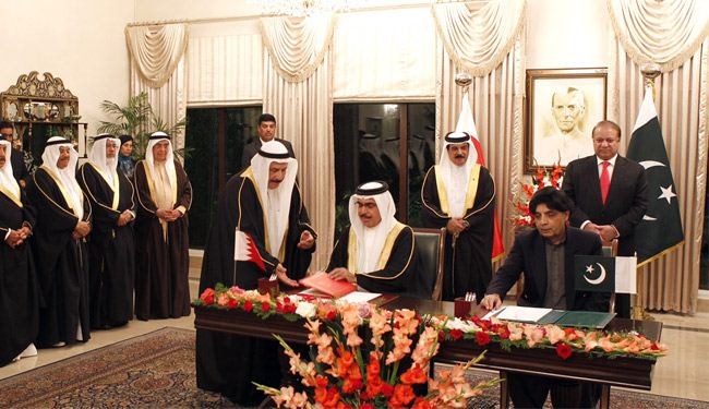 البحرين تستعين بباكستان؛ وتوقع 6 اتفاقيات بينها امنية