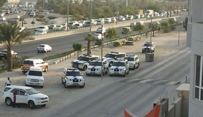 قمع مسيرة احتجاجية ضد احكام السجن بحق بحرينيين