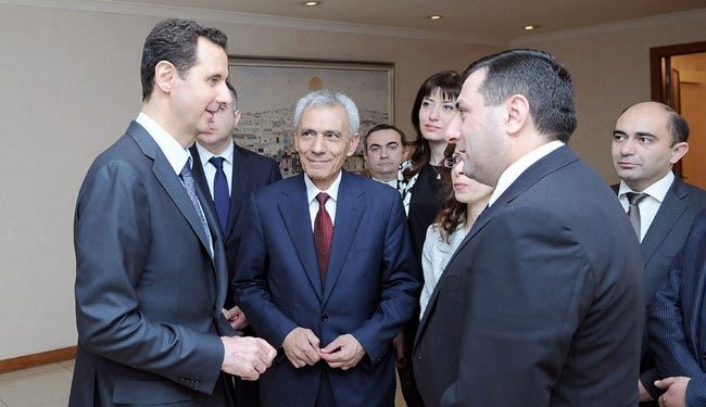 پیام‌شفاهی رئیس‌جمهور ارمنستان به بشار اسد چه بود؟