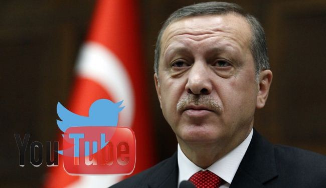 بعد تويتر..حكومة اردوغان تحجب موقع يوتيوب