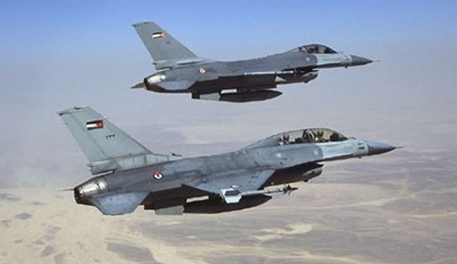 حمله جنگنده‌های اردن به تروریست‌های نفوذی از سوریه