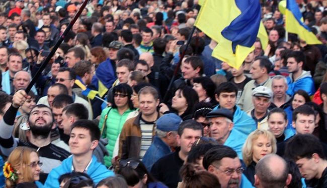 الالاف من انصار وحدة اوكرانيا يتظاهرون في اوديسا