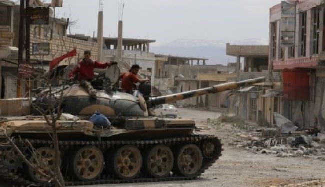 ورود ارتش سوریه به مرکز الملیحه و فرار تروریست‌ها
