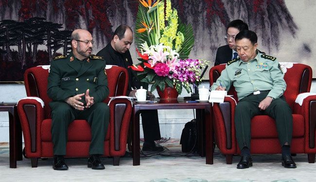 وزير الدفاع الايراني يتحدث عن فصل جديد من التعاون مع الصين