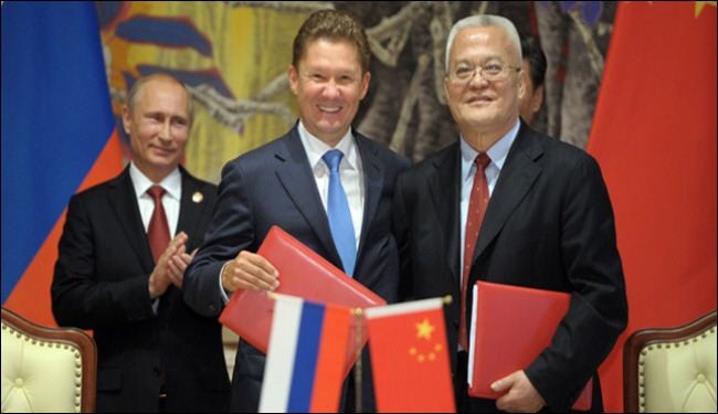 التوقيع على اضخم صفقة لتوريد الغاز الروسي للصين