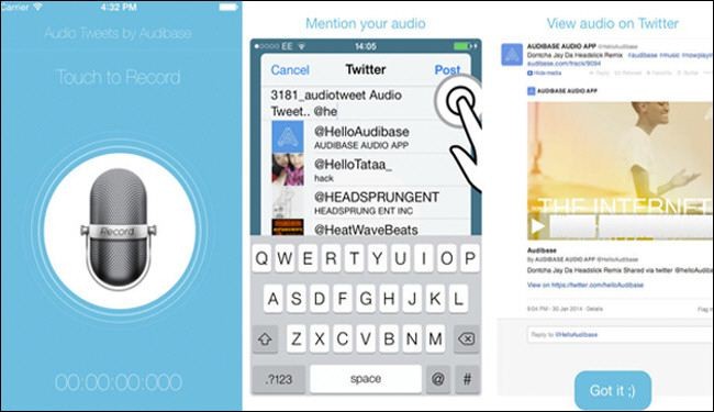 تطبيق Audio Tweets المجاني لنشر تغريدات صوتية على تويتر
