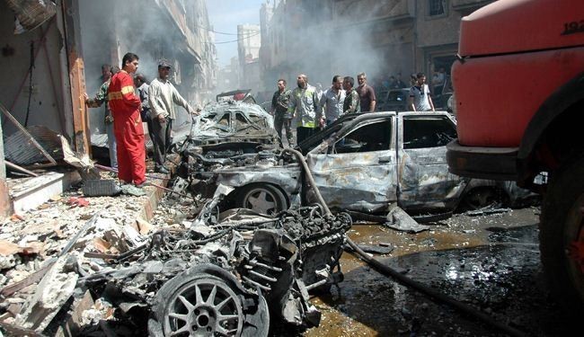 7 ضحايا بانفجار في حمص وسط سوريا ومقتل 21 مسلحا