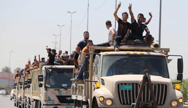 ورود هزاران داوطلب جنگ با داعش به سامراء