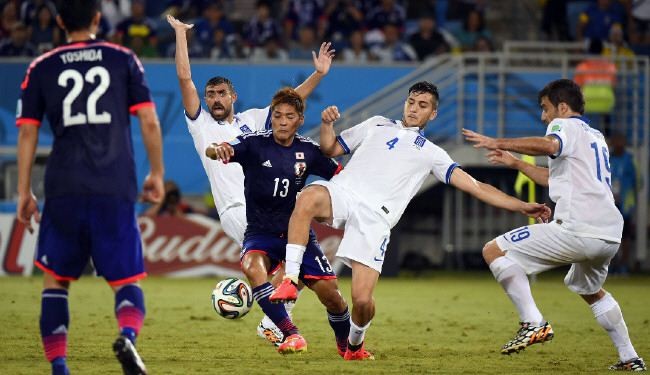 مونديال 2014: تعادل اليونان واليابان يؤهل كولومبيا الى الدور الثاني