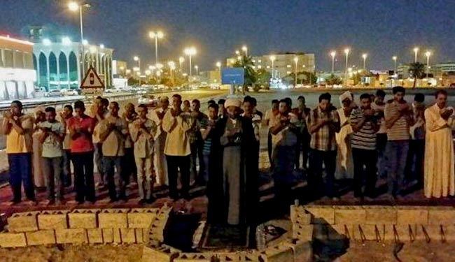 اقامه نماز در مساجد ویران شده در بحرین
