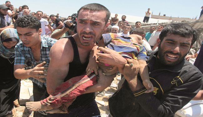 87 شهيداً وأكثر من 550 مصاباً بالعدوان الاسرائيلي على غزة