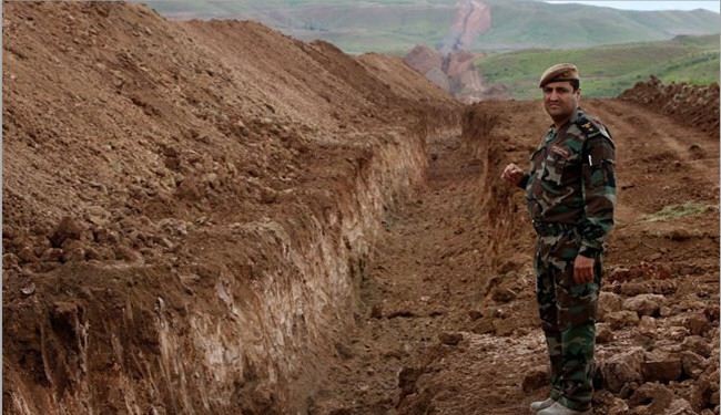 كردستان تحفر خندقا يبدأ من حدود سوريا وينتهي بحدود ايران