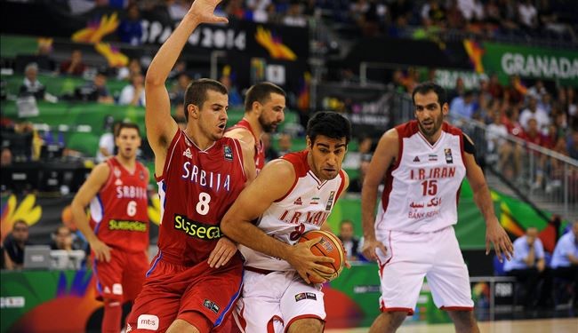 خسارة ايران أمام صربيا في كأس العالم لكرة السلة